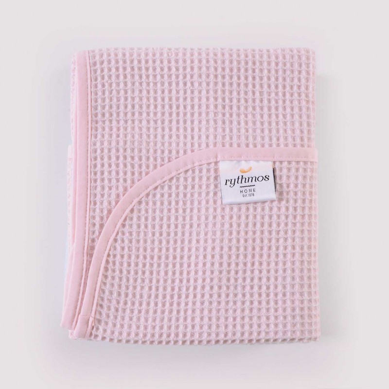 Sweety κουβέρτα πικέ ροζ 80x90 εκ