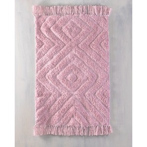 Verona χαλάκι μπάνιου ροζ 50x80 εκ