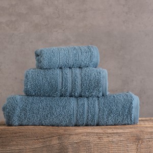 Aria πετσέτα ντένιμ σετ 3 τεμαχίων 30x50 / 50x90 / 75x150 εκ
