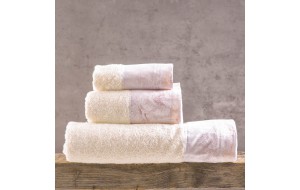Lucette ροζ σετ πετσέτες σετ τριών τεμαχίων 30x50 / 50x90 / 80x150 εκ