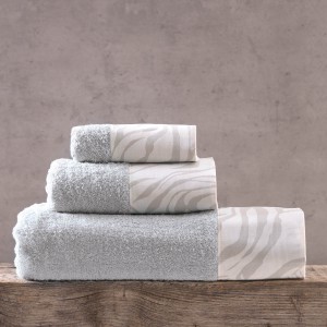 Austin γκρι σετ πετσέτες τριών τεμαχίων 80x150 εκ