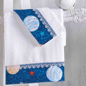 Space odyssey σετ πετσέτες δύο τεμαχίων