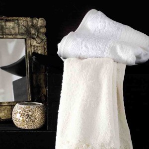 Olivine σετ πετσέτες τριών τεμαχίων λευκό 30x50 / 50x90 / 80x150 εκ