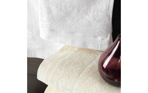 Shiraz σετ πετσέτες τριών τεμαχίων λευκό 30x50 / 50x90 / 80x150 εκ