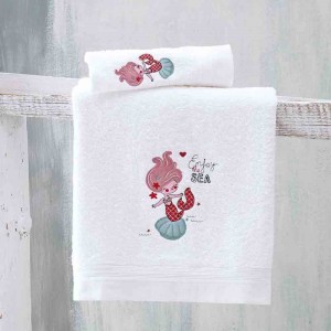 Little mermaid σετ πετσέτες παιδικές 2 τεμαχίων