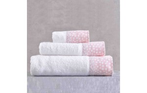 Cute ροζ σετ πετσέτες 3 τεμαχίων