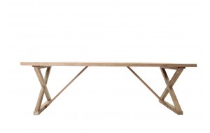 Minerva ξύλινο τραπέζι 260x100x78 εκ
