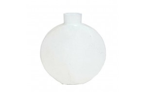 Διακοσμητικό βάζο κεραμικό σε λευκό χρώμα 69x26x73 εκ