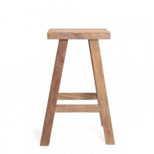Καρέκλα μπαρ Essenza από ξύλο teak 40x30x75 εκ