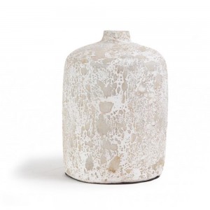 Siso Ban White Classic Medium κεραμικό διακοσμητικό βάζο σε κρεμ χρώμα 20x32 εκ
