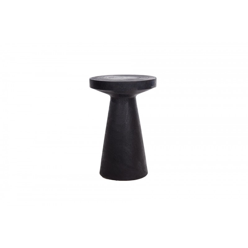 Lind Black βοηθητικό στρογγυλό τραπεζάκι σαλονιού από ξύλο Ινδονησίας Suar σε μαύρη απόχρωση 40x60 εκ Lind Black βοηθητικό στρογγυλό τραπεζάκι σαλονιού από ξύλο Ινδονησίας Suar σε μαύρη απόχρωση 40x60 εκ