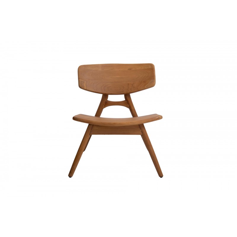 Rino καρέκλα από ξύλο teak σε φυσική απόχρωση 66x68x76 εκ 
