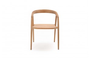 Aretha καρέκλα από ξύλο teak σε φυσική απόχρωση 54x54x76 εκ