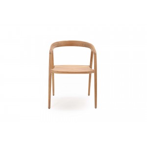 Aretha καρέκλα από ξύλο teak σε φυσική απόχρωση 54x54x76 εκ