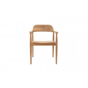 Helsi καρέκλα από ξύλο teak σε φυσική απόχρωση 60x54x80 εκ