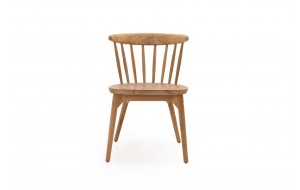 Bend καρέκλα από ξύλο teak σε φυσική απόχρωση 50x53x77 εκ