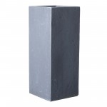 Γλάστρα Solid πήλινη γκρι 41x41x80 εκ