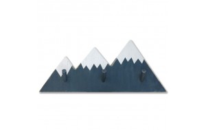 Κρεμάστρα με σχέδιο βουνό σε μπλε χρώμα 33x14x2 εκ