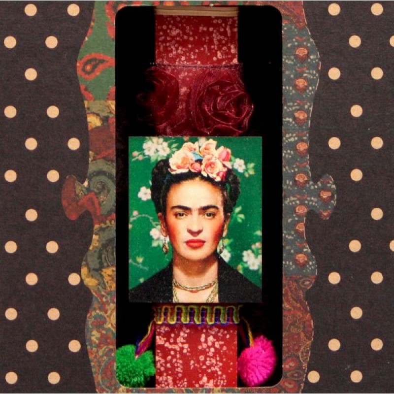 Frida αρωματική πασχαλινή λαμπάδα κοραλί με μαγνητάκι 20 εκ