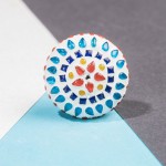 Κεραμικό πόμολο μωσαϊκό λουλούδι 5 εκ