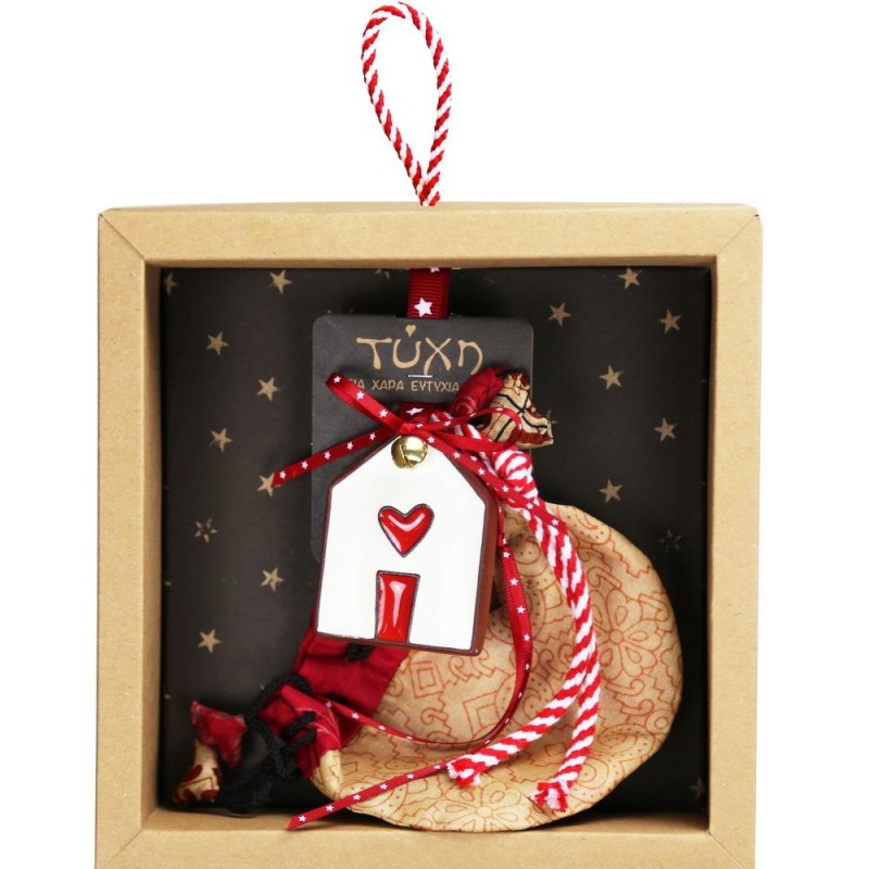 Κεραμικό γούρι με σπιτάκι