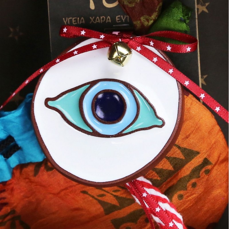 Κεραμικό γούρι με ματάκι