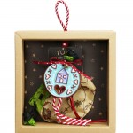 Κεραμικό γούρι με σπιτάκι σε παστέλ αποχρώσεις