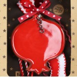 Χριστουγεννιάτικο χειροποίητο γούρι με κεραμικό στολίδι με ρόδι 30 εκ