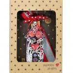 Χριστουγεννιάτικο γούρι 2026 χειροποίητο από ανακυκλωμένα περιοδικά σε σχήμα σπιτιού