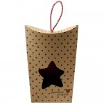 Χριστουγεννιάτικο γούρι 2026 χειροποίητο μεταλλικό σε σχήμα καρδίας με φλοράλ σχέδια