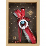 Χριστουγεννιάτικο γούρι 2026 από πορσελάνη με ματάκι και επιγραφή Love Hope Dream