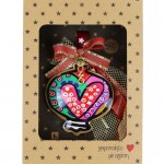 Χριστουγεννιάτικο γούρι 2026 χειροποίητο μεταλλικό σε σχήμα ρόδι boho