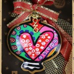 Χριστουγεννιάτικο γούρι 2026 χειροποίητο μεταλλικό σε σχήμα ρόδι boho