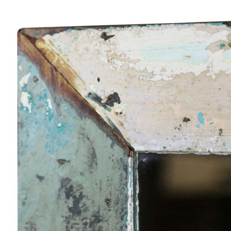 Καθρέπτης με πολύχρωμο ανακυκλωμένο ξύλο 35x40 εκ