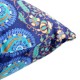 Διακοσμητικό μαξιλάρι σε τυρκουάζ χρώμα με παγώνι 45x45 εκ
