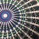 Μαξιλάρι Mandala σε τυρκουάζ απόχρωση 40x40 εκ