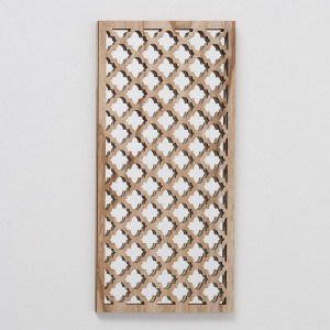 Mahal επιτοίχιος διακοσμητικός καθρέπτης σε τρία σχέδια μοτίβο με ξύλινο πλαίσιο σετ 3 τεμαχίων 30x60 εκ