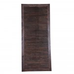 Διακοσμητικό ξύλινο αντικέ παραθυρόφυλλο σε φυσική απόχρωση 121x2,5x278 εκ