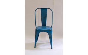 Living μεταλλική καρέκλα σε τιρκουάζ απόχρωση 41x51x95 εκ