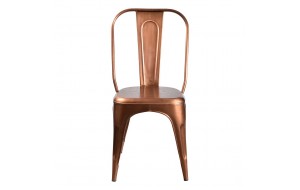 Lining μεταλλική καρέκλα σε μπρονζέ χρώμα 50x41x95 εκ