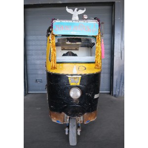 Tuk-tuk Taxi αυθεντικό διακοσμητικό ταξί από την Ινδία 260x150x200 εκ