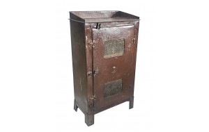 Μεταλλικό rustic ντουλάπι σε καφέ απόχρωση 49x30x87 εκ