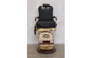 Barber Shop μεταλλική αυθεντική vintage καρέκλα από κομμωτήριο της Ινδίας 60x80x113 εκ