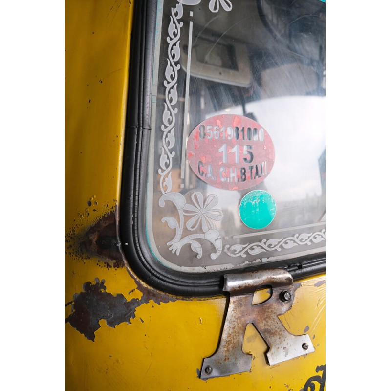 Tuk-tuk Taxi αυθεντικό διακοσμητικό ταξί από την Ινδία 280x145x206 εκ
