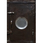 Αυθεντική αναπαλιωμένη διακοσμητική μεταλλική ραφιέρα κουζίνας σε αντικέ σκουριασμένη απόχρωση 90x25x168 εκ