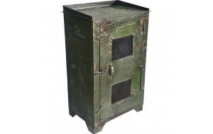 Μεταλλικό rustic ντουλάπι σε πράσινη απόχρωση 50x36x82 εκ