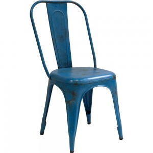 Living μεταλλική καρέκλα σε τιρκουάζ απόχρωση 41x51x95 εκ