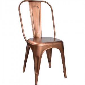 Lining μεταλλική καρέκλα σε μπρονζέ χρώμα 50x41x95 εκ