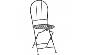 Williamsburg μεταλλική καρέκλα σε ασημί απόχρωση 42x45x92 εκ