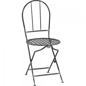 Williamsburg μεταλλική καρέκλα σε ασημί απόχρωση 42x45x92 εκ